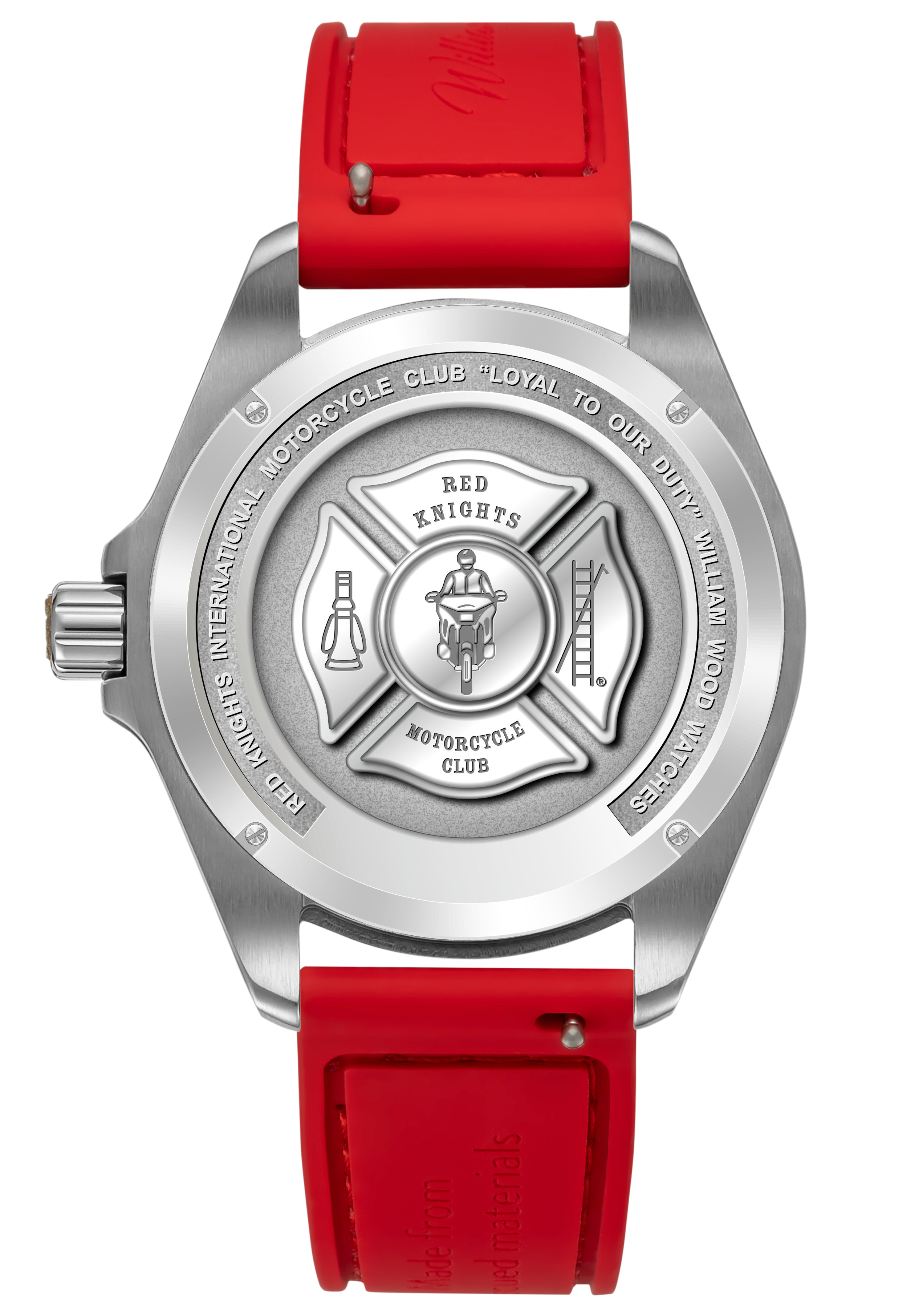 William Wood Red Knights Orologio Acciaio Red Fire Hose