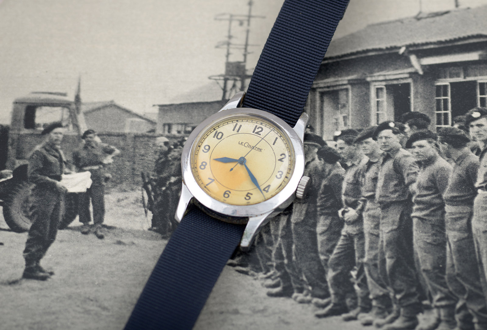 Mr Jones Watches Vintage JLC 6b/159 orologio pilota bianco