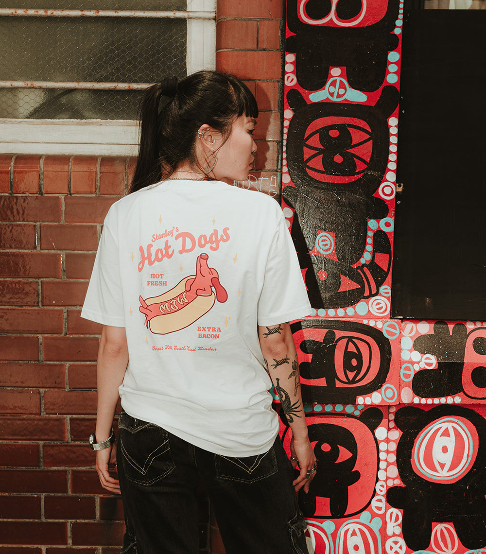 Mr Jones Stanley Hotdogs t-shirt cotone unisex