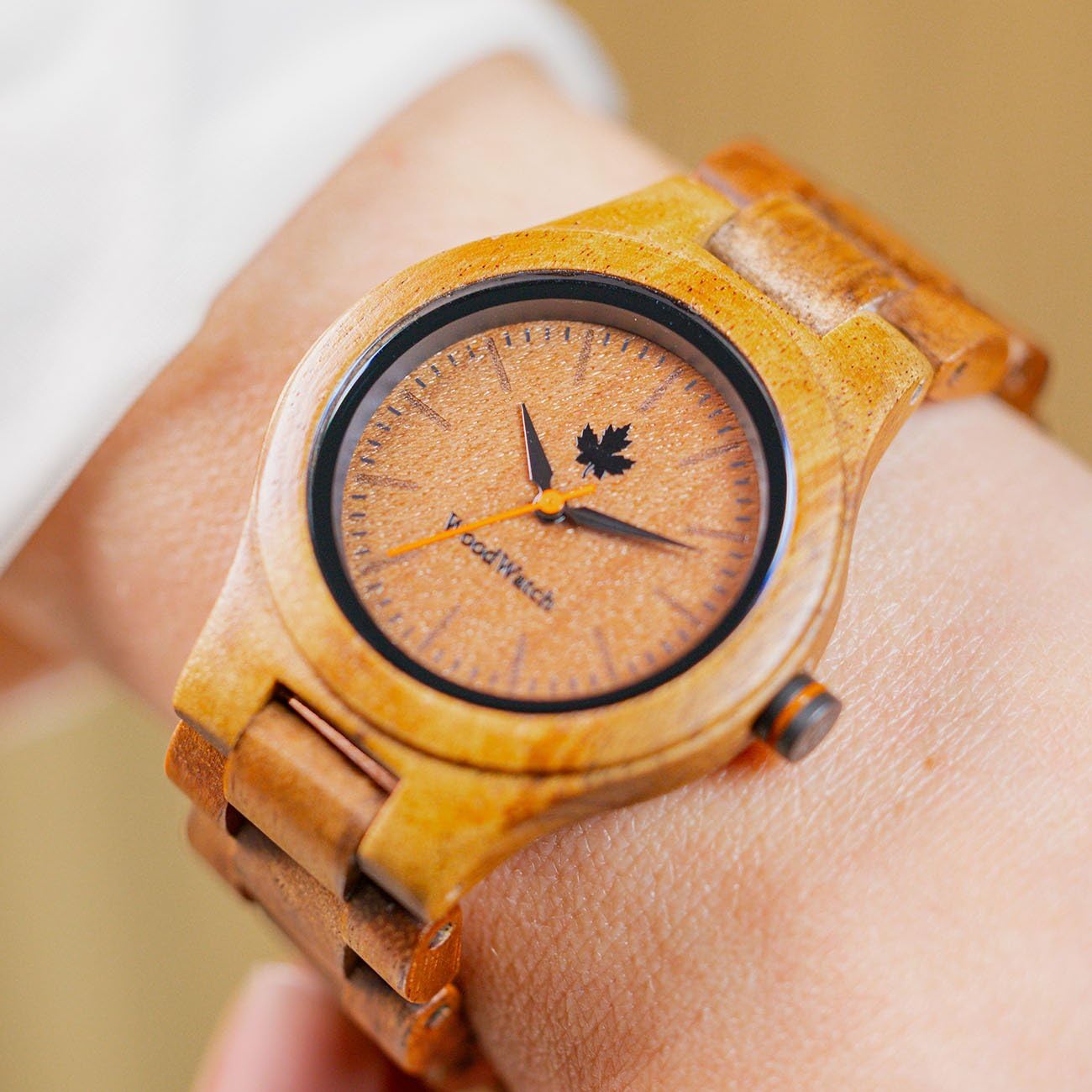 Woodwatch Classic Koa orologio legno uomo quarzo fatto a mano